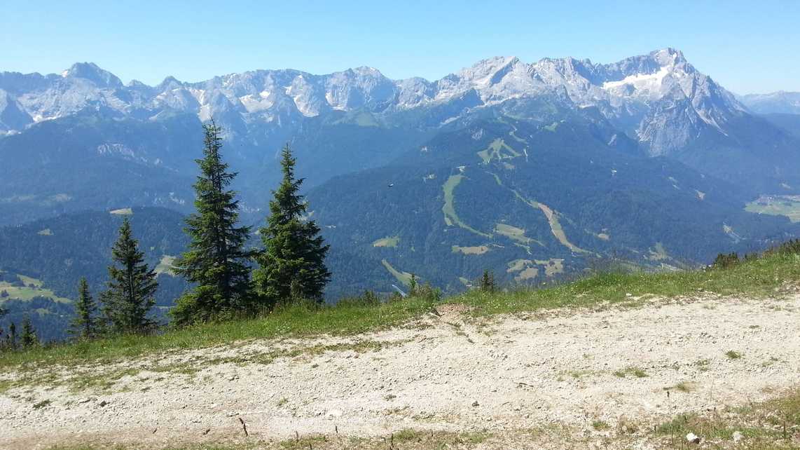 Aussicht vom Wank in Garmisch-Partenkirchen